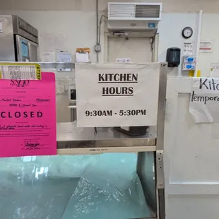 Kitchen/Deli is closed. Tbd when it&apos;ll ever open according to the grocery staff.