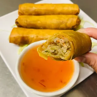 Deep fried egg rolls