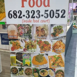 Menu and stand