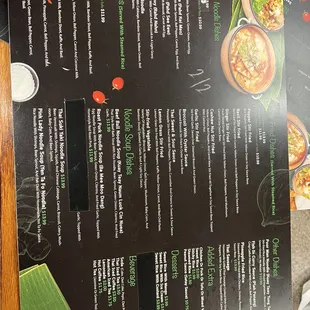 There menu is incredible!