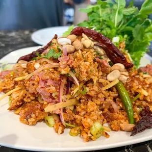 Nam Khao was delicious.