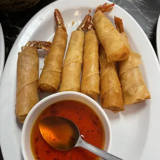 Deep fried Rocket shrimps