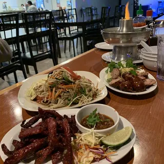 Po Taek (spicy tangy seafood soup)