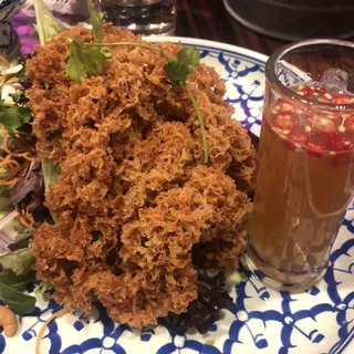 Deconstructed Crispy Yellow Fin Tuna Salad