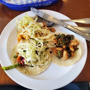 Tempura Shrimp Taco Chicken Taco Marlin Taco