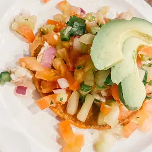 Shrimp tostada $3.99