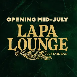 Lapa Lounge. Coming July 2024.