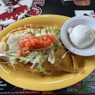 Large Beef and Cheese Sopapillas