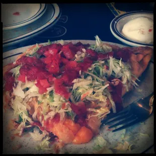 Beef + cheese sopapilla