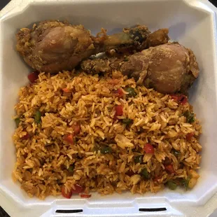 peri peri rice with chicken