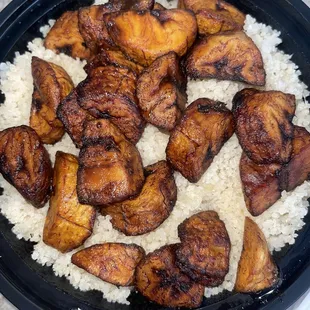 Attieke and plaintain