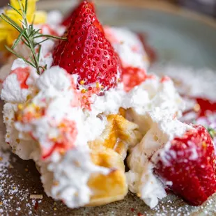 Strawberry Maple Croffle ($14)