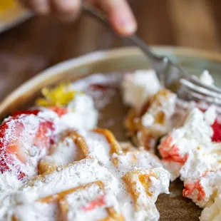 Strawberry Maple Croffle ($14)