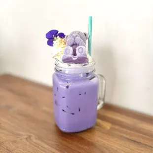 Iced UBE Latte