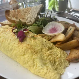 Holy Chili Bomb Basil Omelette
