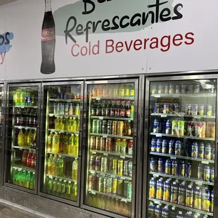 refreshcanies and cold beverages