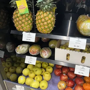 pineapples and apples