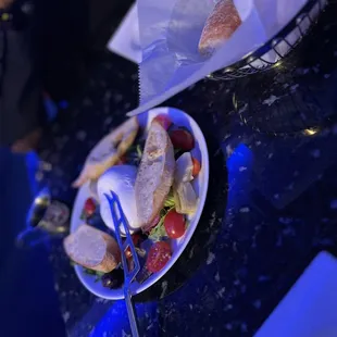 The burrata had awesome diversity in its drizzle of seasoned olive oil or balsamic .