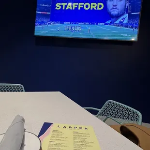 Large tv's throughout