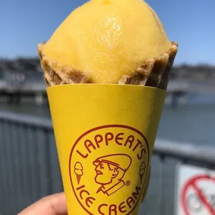 Passionfruit sorbet, delicious!!