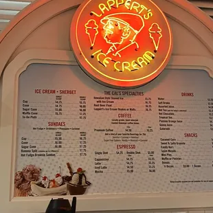 Menu as of 1/24
