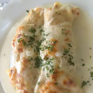 $25 seafood crepes