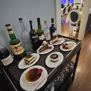 Dessert cart