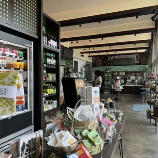 More market goodies and view of the inside bar