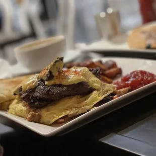 Meat omelet