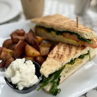 Vegetarian Breakfast Panini