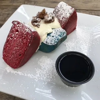 Red & Blue Velvet Pancakes