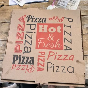 a pizza box