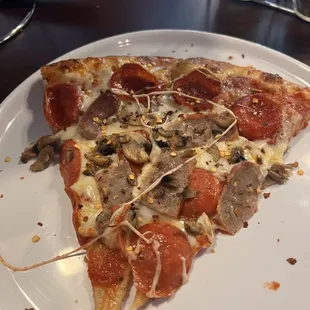 a slice of pizza