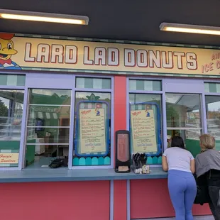 Outside Lard Lad Donuts at Springfield, U.S.A. at Universal Studios Florida at Universal Orlando Resort. Storefront.