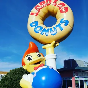 a giant donut sign