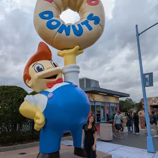 Outside Lard Lad Donuts at Springfield, U.S.A. at Universal Studios Florida at Universal Orlando Resort. Storefront.