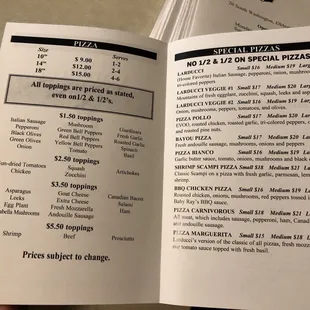 More menu