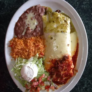 Burrito el jeffe chicken or steak