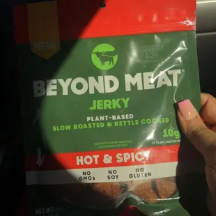a bag of beyond meat jerky