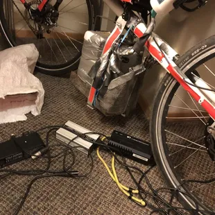 Interior: recharging, in assigned room, Largo Motel