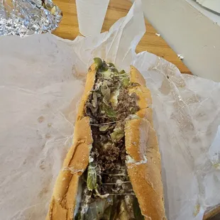 Steak hoagie..it got the job done.