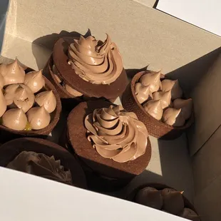 Chocolate tarts with ganache