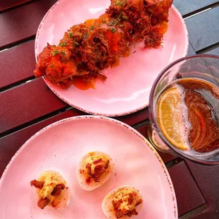 Appetizers on the patio