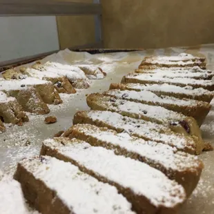 Cranberry pistachio biscotti-- my favorite!