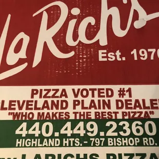 a sign for the restaurant