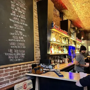 a man sitting at a bar