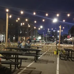 outside