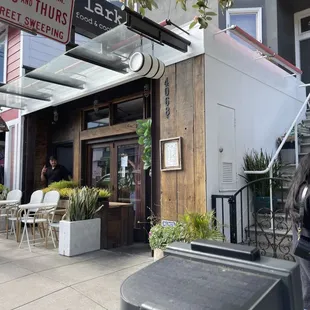 Cute restaurant from the moment I stepped out of my Uber to entrance and more