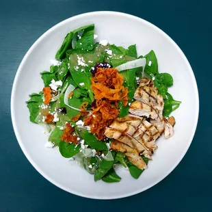 Spinach Salad with Chicken