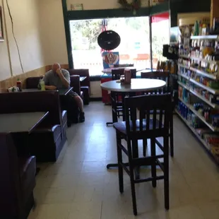 a man sitting at a table